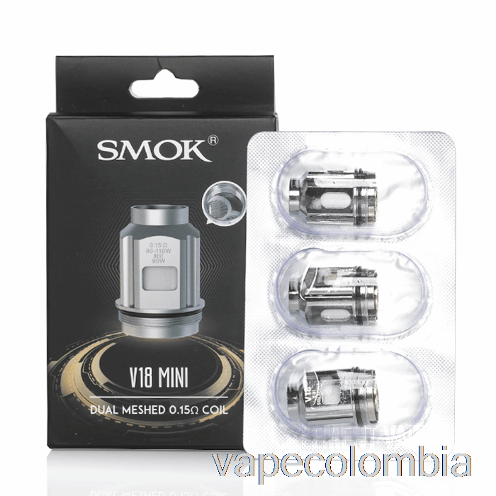 Vape Desechable Smok Tfv18 Mini Bobinas De Repuesto 0.15ohm Dual Tfv18 Mini Bobinas De Malla